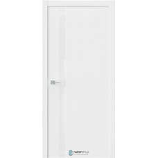 Дверь Экзотика 10Е Белый Emlayer (АБС Кромка белая) Аляска Lacobel