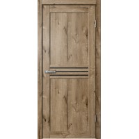 Дверь Fly Doors LA STELLA 237 Дуб пацифик (Стекло черное)
