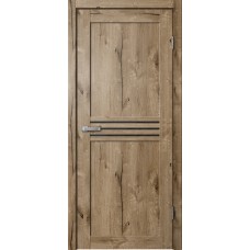 Дверь Fly Doors LA STELLA 237 Дуб пацифик (Стекло черное)
