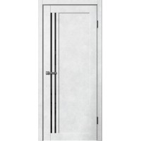 Дверь Fly Doors LA STELLA 275 Бетон светлый (Стекло черное)
