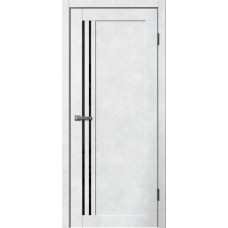 Дверь Fly Doors LA STELLA 275 Бетон светлый (Стекло черное)