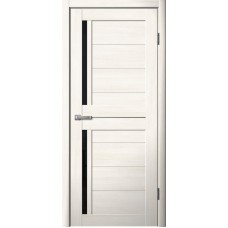Дверь Fly Doors LA STELLA 202 Ясень Снежный (Стекло черное)