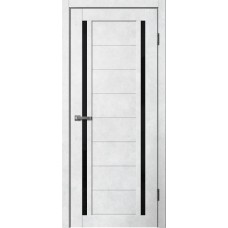 Дверь Fly Doors LA STELLA 203 Бетон светлый (Стекло черное)
