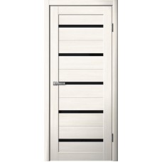 Дверь Fly Doors LA STELLA 206 Ясень Снежный (Стекло черное)