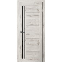 Дверь Fly Doors LA STELLA 270 Дуб арктик (Стекло черное)