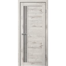 Дверь Fly Doors LA STELLA 270 Дуб арктик (Стекло черное)
