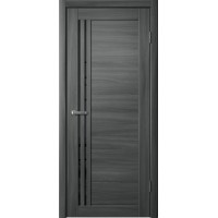 Дверь Fly Doors LA STELLA 270 Ясень графит (Стекло черное)