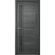 Дверь Fly Doors LA STELLA 270 Ясень графит (Стекло черное)