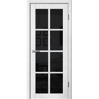 Дверь Fly Doors LA STELLA 271 Бетон светлый (Стекло черное)