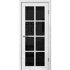 Дверь Fly Doors LA STELLA 271 Бетон светлый (Стекло черное)