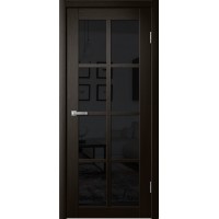 Дверь Fly Doors LA STELLA 271 Дуб мокко (Стекло черное)