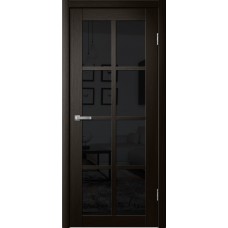 Дверь Fly Doors LA STELLA 271 Дуб мокко (Стекло черное)