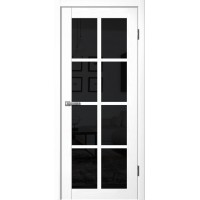 Дверь Fly Doors LA STELLA 271 Ясень белый (Стекло черное)