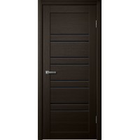 Дверь Fly Doors LA STELLA 282 Дуб мокко (Стекло черное)