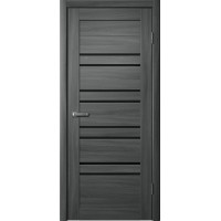 Дверь Fly Doors LA STELLA 282 Ясень графит (Стекло черное)