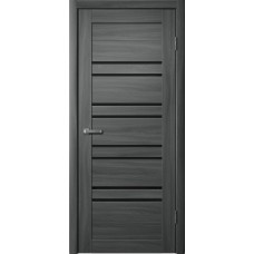 Дверь Fly Doors LA STELLA 282 Ясень графит (Стекло черное)
