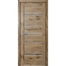 Дверь Fly Doors LA STELLA B02 (294) Дуб пацифик (Стекло сатин)