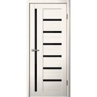 Дверь Fly Doors LA STELLA B04 (217) Ясень Снежный (Стекло черное)