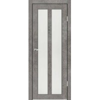 Дверь Synergy Орта (Хай-тек) Шагрень серая Сатин